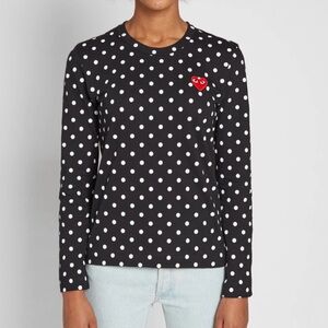 Comme des Garçons PLAY Polka Dot Shirt, Size XS, Preloved Excellent Condition